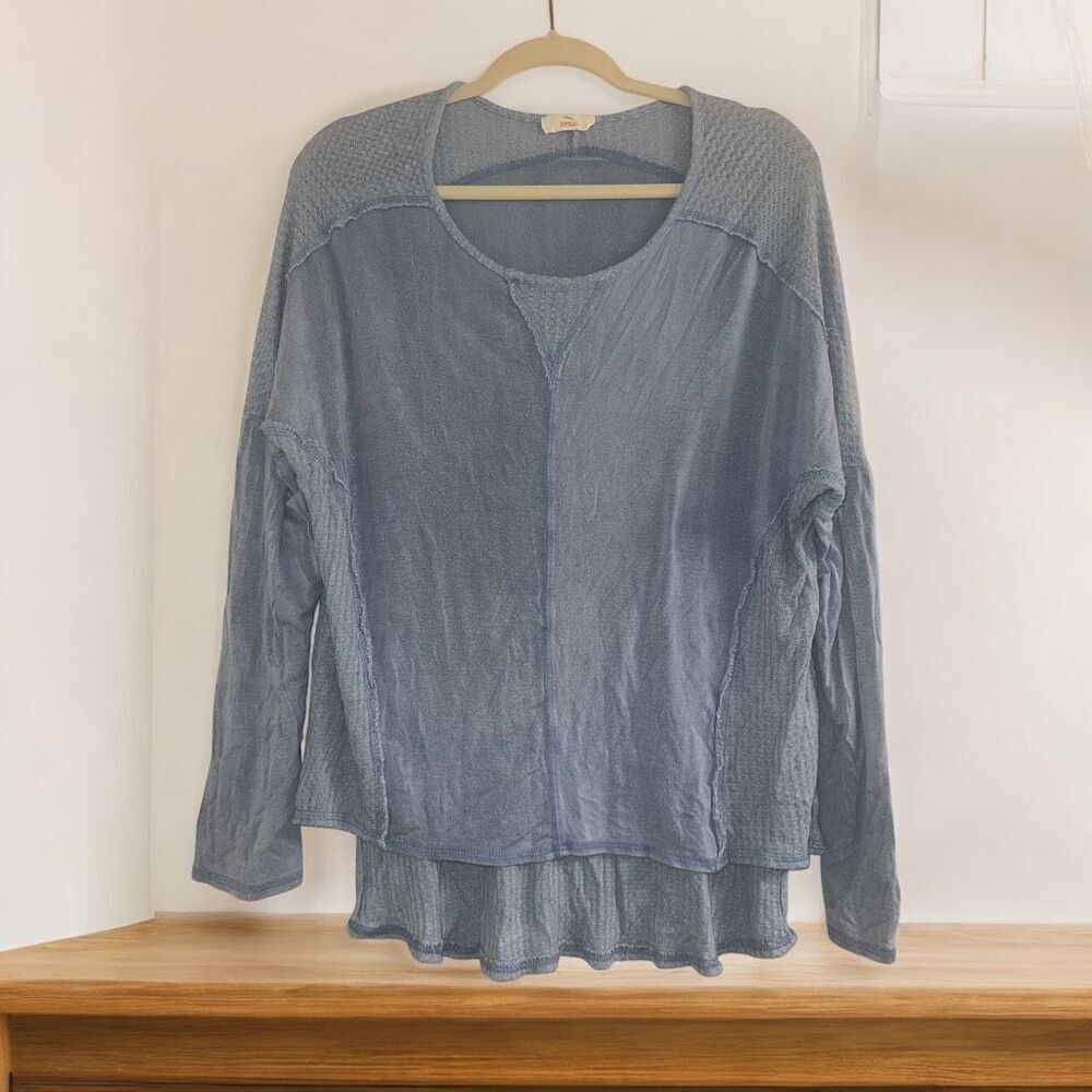 ✨Hummingbird Long Sleeve Crewneck Boho Blue Sz Large Top✨